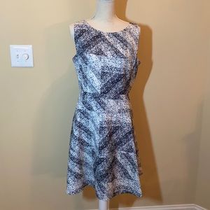 Karl Lagerfeld Black and White Floral Dress